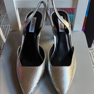 Steve Madden Metallic Slingback Heels